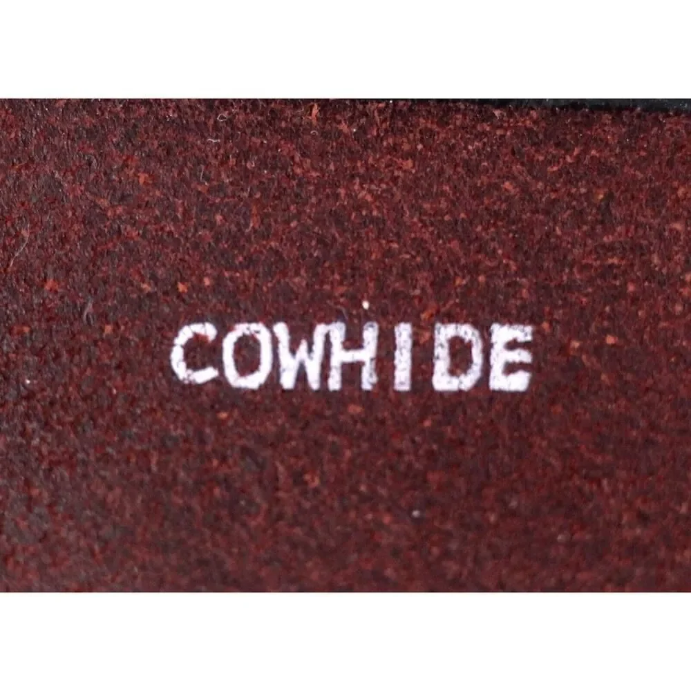 VTG DRUM DYED BROWN GENUINE LEATHER 1 1/4